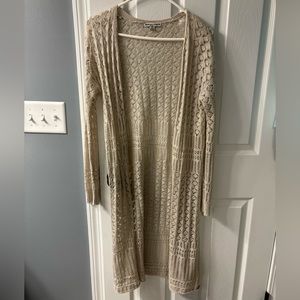 Moral Fiber, Beige, Cardigan/Cover Up